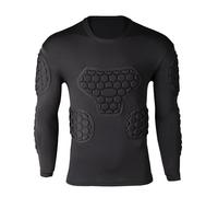 Protège-côtes de Football | Chemise de Protection de Poitrine | T-Shirt de Compression rembourré avec Protection des épaules | Équipement de Protection de Football pour Football Rugby