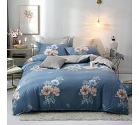 Protège Couette imperméable Coton Respirant avec Waterproof Duvet Cover Fermeture Éclair- Lavable et réutilisable pour Les Adultes, Les bébés, Personnes âgées,Animaux Domestiques (Fleurs,260 * 240cm)