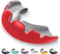 Protège-Dent Slick Dual Density Professionnel Pour Les Sports De Contact Comme Le Mma,Le Hockey,Le Football,Le Rugby.Taille Unique+14 Ans (Rouge)