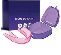 Protège-dents anti-bruxisme pour serrer les dents la nuit, protection buccale de nuit professionnelle pour grincement des dents et bruxisme, fabriqué aux États-Unis (lot de 1)