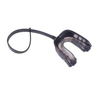 Protège-dents avec corde de suspension pour adulte, protection des dents pour boxe, basket-ball (noir)