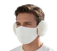 Protège-dents d'hiver - Masque chaud avec rabat d'oreille, 2 en 1 Doublure polaire Couverture de visage de vélo, pour femmes en hiver pour sports de plein air Ski Randonnée Neige Trajets
