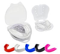 Protège-dents fin pour boxe, femmes, adultes, jeunes, juniors, moudable, bouillir et mordre avec étui pour MMA, hockey, rugby, basketball, Muay Thai, MMA