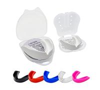 Protège-dents - Protège-dents pour adultes, seniors Idéal pour l'école, les sports de combat rugby football hockey muay-thaï MMA, la boxe, les arts martiaux basket-ball (13 ans et plus, blanc)