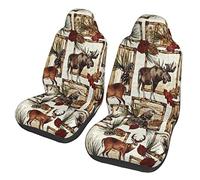 Protège des Rayures Housses De Siège Auto Fleurs De Cerf Camouflage Élan Protecteur De Voiture Couvre Lavable Accessoires Auto Interieur pour Suvs, Vehicles, Trucks, 52X138Cm