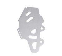 Protège Disque de Frein Couvercle de protection du maître-cylindre de frein arrière, adapté pour Honda CRF300L RALLY CRF300 L CRF300L Disques de frein de moto(Silver(With LOGO))