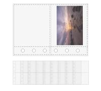 Protège-Documents | 10 Pièces Format A7 à 6 Anneaux Transparents | Pochettes Translucides pour Bureau Administratif Chefs de Projet Enseignants Artistes | Professionnels