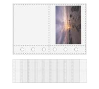 Protège-Documents | 10 Pièces Format A7 à 6 Anneaux Transparents | Pochettes Translucides pour Bureau Administratif Chefs de Projet Enseignants Artistes | Professionnels