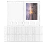 Protège-Documents | 10 Pièces Intercalaires Pour Classeur 5 Anneaux M5 | Pochettes Transparentes Pour Professionnels Voyageurs Enseignants Élèves Bureau | Cartes Documents