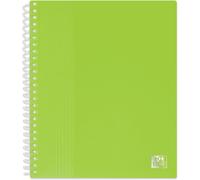 Protège-Documents À Spirale School Life A5 80 Vues / 40 Pochettes Couverture Polypro Vert Anis