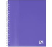 Protège-Documents À Spirale School Life A5 80 Vues / 40 Pochettes Couverture Polypro Violet