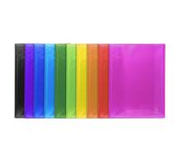 Protège-documents A4 Exacompta 120 vues - lot de 8 en polypropylène semi-rigide couleurs assorties
