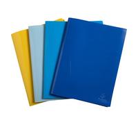 Exacompta Porte vues Bee Blue A4 - Polypropylène semi rigide - 30 pochettes - 60 vues - Assortis