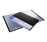 Protège-documents en polypropylène rigide avec porte étiquette 3 faces Up Line Opaque 60 vues - A4 - Noir
