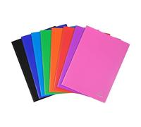 Exacompta - Réf. 8850E - 1 Protège-documents OPAK - 50 pochettes cristal lisse - 100 vues - pour format A4 - dimensions 24 x 32 cm - couverture en polypro semi-rigide - 8 couleurs aléatoires