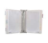 Protège-documents pivotant mural antimicrobien Djois by Tarifold pour format A4 10 pochettes - 20 vues blanc