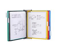 Protège-documents pivotant mural Djois by Tarifold PVC A4 10 pochettes - 20 vues couleurs assorties