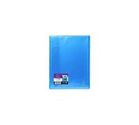 Exacompta - Réf. 85872E - 1 Protège-documents Iderama - 40 pochettes cristal lisse - 80 vues - pour A4 - dim 24 x 32 cm - couverture en polypro semi-rigide - couleur bleu clair