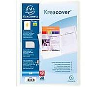 Protège-Documents Soudé Exacompta Krea Cover Polypro 30 Pochettes A4 Blanc