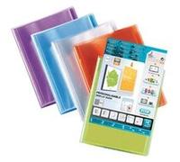 Protège-documents transparent personnalisable 120v bleu