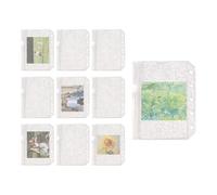 Protège-Documents Transparents | 10 Pièces 5 Anneaux M5 Fermeture Éclair Pochettes pour Notes Autocollantes | Poches À Documents Pour Classeur - Pour Étudiants Enseignants Bureau École Cartes Reçus