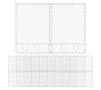 Protège-Documents Transparents | 10 Pièces Protège-Documents Pour Classeur 14 cm Anneaux | Pochettes De Protection Pour Tickets Cartes Photos Reçus Autocollants | Personnel Administratif