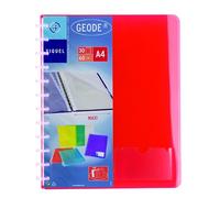 Protège-documents Viquel Géode polypropylène translucide A4 couleurs assorties - 30 pochettes