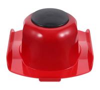 Protège-doigts Compact Rouge pour Mandoline, Coupe-légumes et Râpe | Plastique Léger, Picots en Acier Inoxydable, Poignée Antidérapante, Taille Réglable, Bouton Verrouillable, Protège Doigt