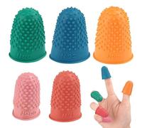 Protège-doigts, coussinets antidérapants réutilisables | 5 doigts pour défiler les cartes | pour travaux manuels, pratiques de bureau, broderie, comptage, matelassage, , sculpture, bureau
