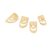 Protège-doigts de guitare, ensemble d'accessoires d'instruments de protection du bout des doigts de guitare pour Instruments à cordes de Banjo basse S M L XL 4 pièces (Beige)