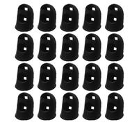 Protège-doigts de Manucure UV Noir en Plastique, 50 Pièces | Couverture Souple pour Bout de Doigt, Usage Salon ou Maison, Compatible Lampe Led, Design Non Transparent