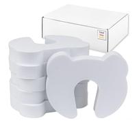 Protège-doigts en Mousse, 6 pièces, en Blanc, pour le blocage des portes de 25 à 50 mm, Empêche les portes de claquer, Protection de sécurité de porte pour enfant, protège-doigts bébé, protège animaux