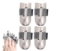 Protège-Doigts Pour Couper Les Aliments,Bouclier Anti Coupure Pour Décorticage Et Découpe - Ensemble De Quatre Couvercles Boucliers Pour Une Utilisation Sûre En Découpe Cuisine Et Manipulation