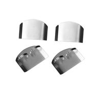 Protège-doigts réglable en acier inoxydable pour la découpe | Accessoire de sécurité pour la découpe en cuisine ; disponible en modèles pour un ou deux doigts ; lot de 4 pièces.