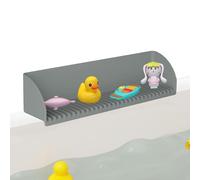Protège-Éclaboussures Baignoire Enfant,Barrière Anti-Éclaboussures Douche | Plateau Silicone Anti-Dérapant avec Protecteur de Débordement et Organisateur de Jouets pour Tout-Petits et,
