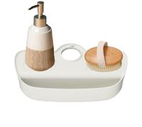 Protège-éclaboussures d'évier de cuisine,Organisateur Séchage Rapide - Barrière Anti-Éclaboussures d'Eau pour Évier avec Design Incliné | Pour Plateau Coin Plan De Travail Éponges