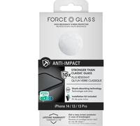 Force Glass - Protection d'écran pour téléphone portable - verre - couleur de cadre noir - pour Apple iPhone 13, 13 Pro, 14