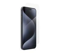 ZAGG InvisibleShield Glass Elite Protection d'écran compatible avec Apple iPhone 15 Pro Max, résistant aux rayures, aux taches, aux chocs, bords renforcés, application facile