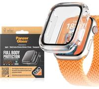 Protège-écran PanzerGlass™ pour Apple Watch 9 41mm - Coque de Protection Intégrale D3O® Contre les Rayures et Impacts, en Verre Trempé, Transparent