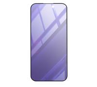 Protège écran pour iPhone 14 Pro Verre Trempé Anti-lumière Bleue Noir