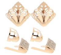 Protège-Embouts de Talon Haut en Métal, 3 Paires, Fer | Pointes de Rechange, Ajustement Polyvalent, Couleur Or, pour Talons Hauts