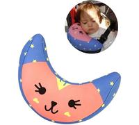 Protège-épaule de Ceinture de Sécurité Enfants Coussin de Ceinture Sécurité Voiture Oreiller Cale Tête Auto Bébé Coussin de Nuque Repose Avion Oreiller Siège Auto Doux Harnais d'épaule Amovible