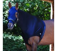 Protège épaule pour cheval avec couvre-cou élastique Weatherbeeta Noir Cob