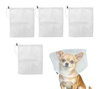 Protège-Face en pour Chien Anti-glouton Ajustable Léger 4 Pièces | Protecteur facial de terrain pour chien Pour Petites Et Moyennes Races, Promenade Quotidienne Parc Voiture Repos À La