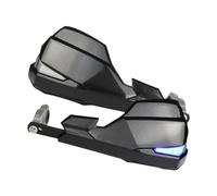Protege frein motos Kit de guidon moto 2 pièces avec lampe LED levier frein et d'embrayage, protège-mains carénage protection