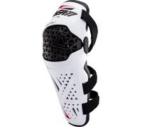 Leatt Dual Axis Pro Protège-genoux et tibias, blanc, taille 2XL pour homme