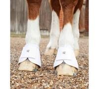 Protège-glome pour cheval Premier Equine Carbon Wrap Over Reach Blanc XL