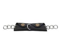 Protège-gourmette pour cheval en cuir HorseGuard Noir TU