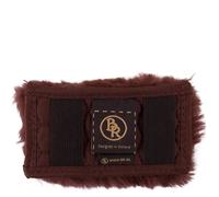 Protège-gourmette pour cheval en mouton BR Equitation Marron 14 cm
