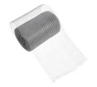 Protège-gouttière en Acier Inoxydable 304 Argenté, Rouleau Résistant | Maille UV Stable, Débit D’eau Élevé, Pose sans Outil, pour Toitures Résidentielles et Entretien Maison